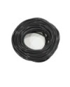 TUBO SILICONA NEGRO TRANSLUCIDO 25 m.