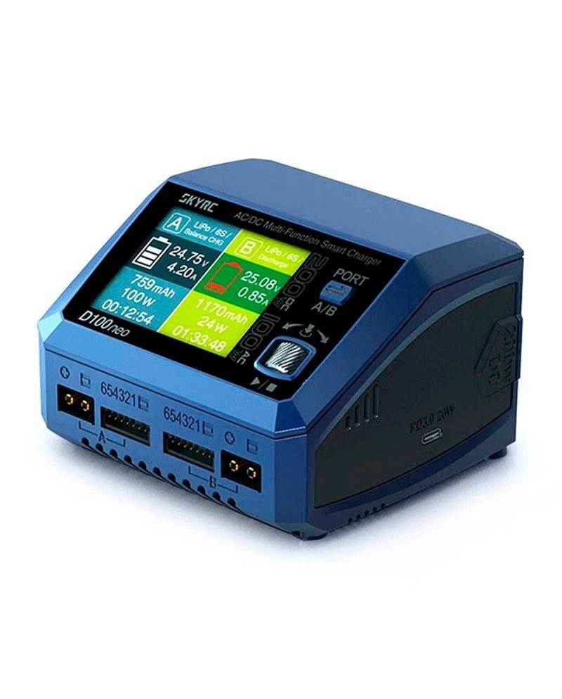 CARGADOR D100NEO AC/DC MULTI-FUNCTION SMART LIPO 1-6S 10A SKYRC