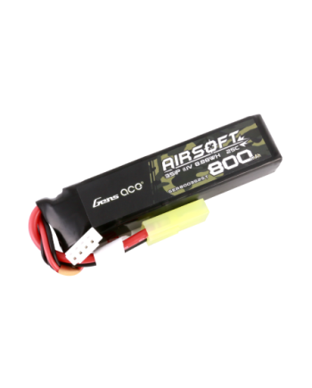 GENS ACE 800 mha 11.1V 25C 3S1P AIRSOFT WITH MINI TAMIYA -GEA8003S25T