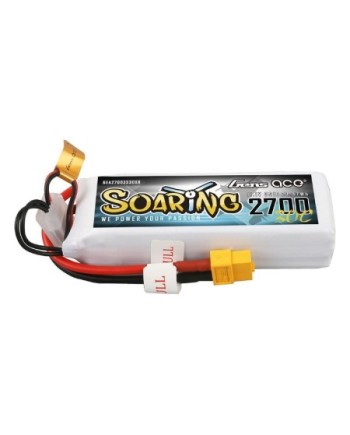 GENS ACE SOARING 2700 mAh 11.1V 30C 3S1P WITH XT60-GEA27003S30X6