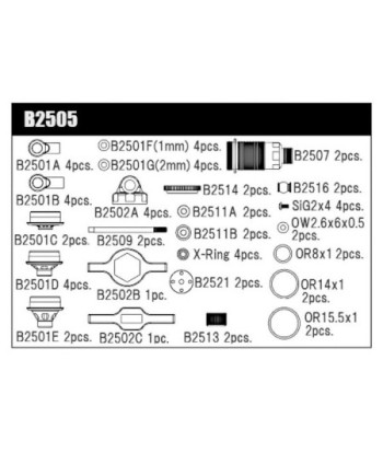 SET AMORTIGUADOR DELANERO MSB1
