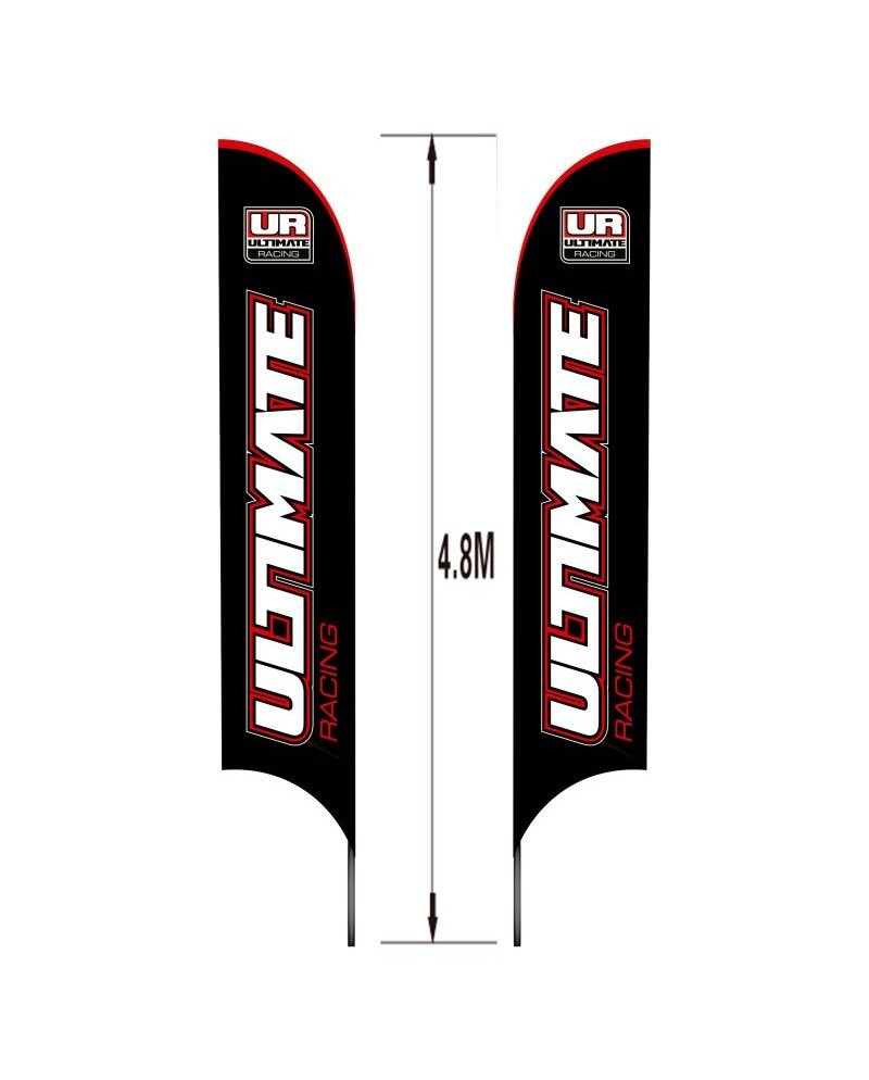 BANDERA ULTIMATE 4,8 M + PICA DE ACERO + BOLSA