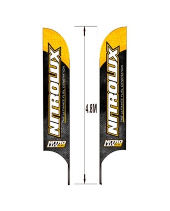 BANDERA NITROLUX 4,8 M + PICA DE ACERO + BOLSA