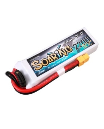 GENS ACE G-TECH SOARING 2200 mAh 11.1V 30C 3S1P WITH XT60-GEA223S30X6GT