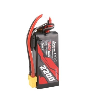 GENS ACE G-TECH 2200 mAh 7.4V 60C 2S1P WITH XT60-GEA222S60X6GT