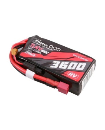 GENS ACE G-TECH 3600 mAh 11.4V 60C HV 3S1P WITH T-PLUG -GEA363S60DGT