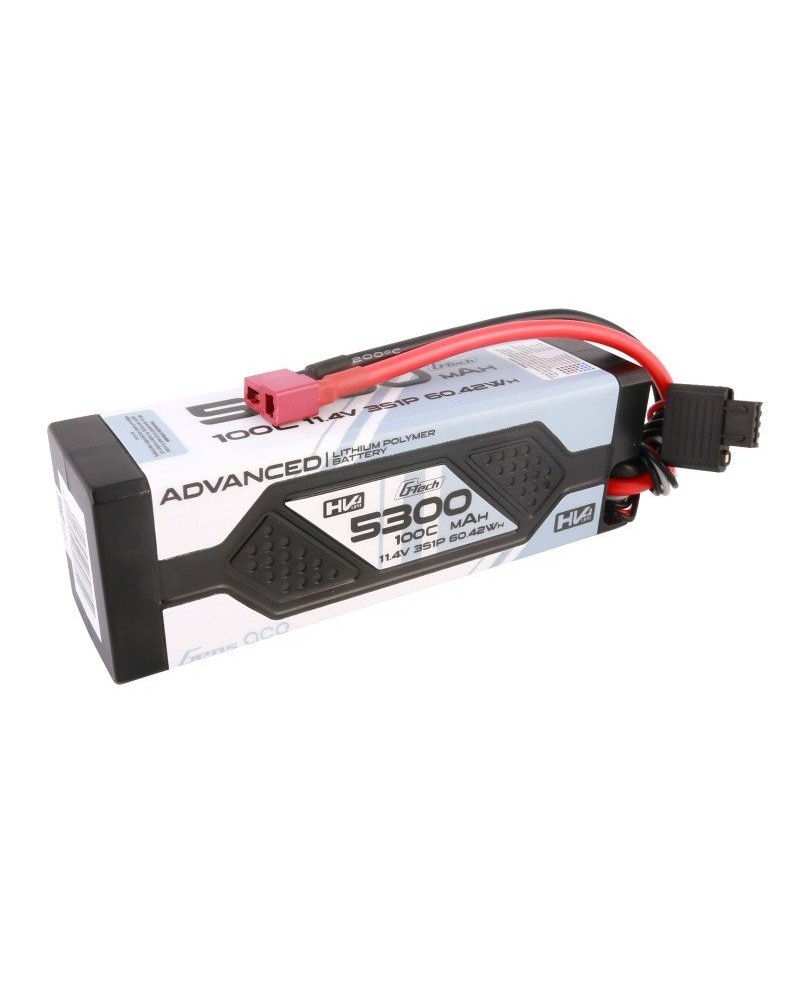 GENS ACE ADVANCED 5300 mAh 11,4V HV 100C 3S1P HC WITH DEANS -GEA5333S100DGT