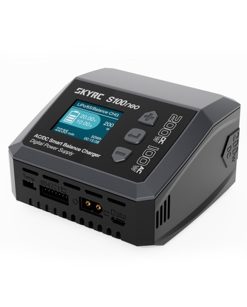 CARGADOR S100NEO AC/DC MULTI-FUNCTION SMART LIPO 1-6S 12A SKYRC