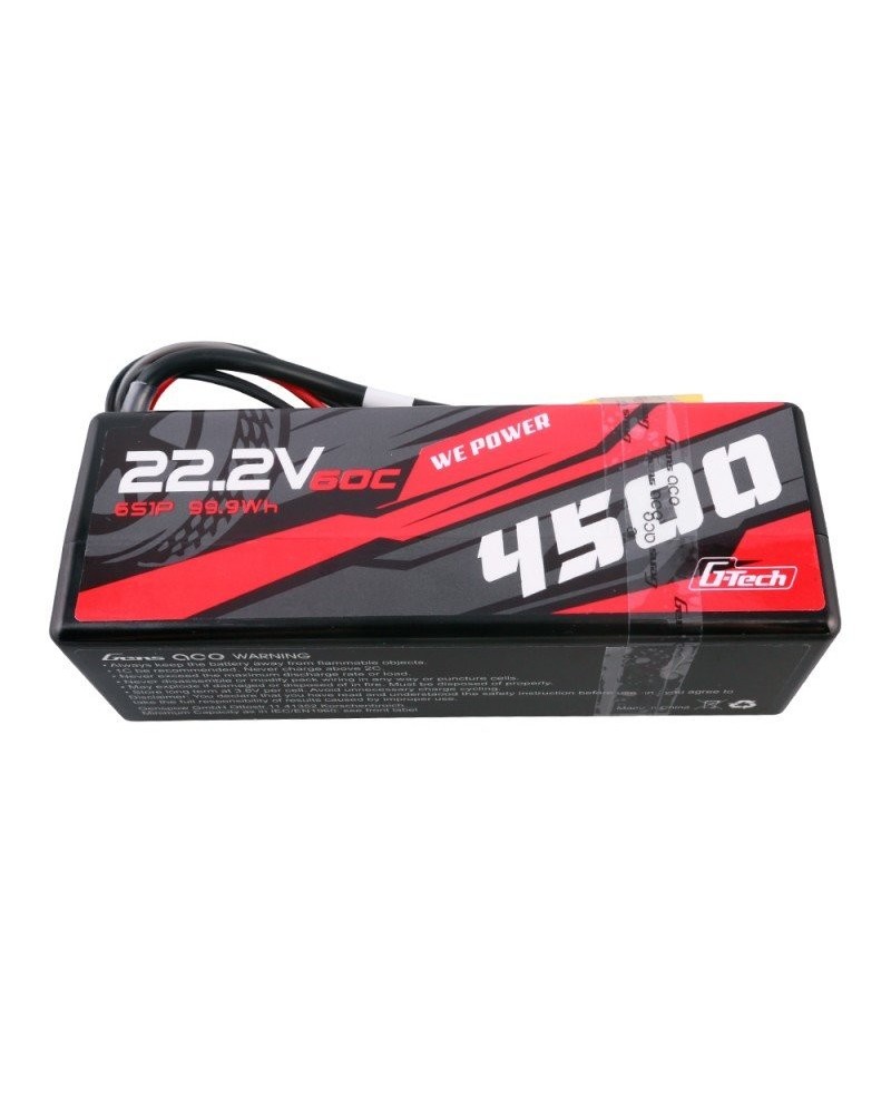 GENS ACE G-TECH 4500 mha 22.2V 60C HC 6S1P WITH XT90- GEA456S60X9GT