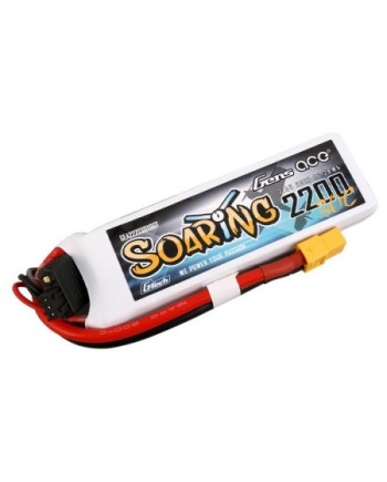 GENS ACE G-TECH SOARING 2200 mAh 7.4V 30C 2S1P WITH XT60-GEA222S30X6GT