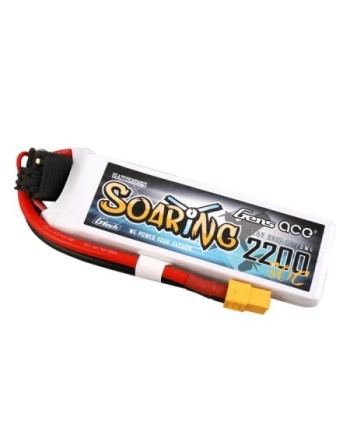 GENS ACE G-TECH SOARING 2200 mAh 7.4V 30C 2S1P WITH XT60-GEA222S30X6GT