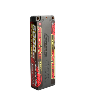 GENS ACE REDLINE SERIES 6000 mAh 7.6V HV 130C 2S2P HC 5,0mm BANANA BULLET - GEA60002S13L5