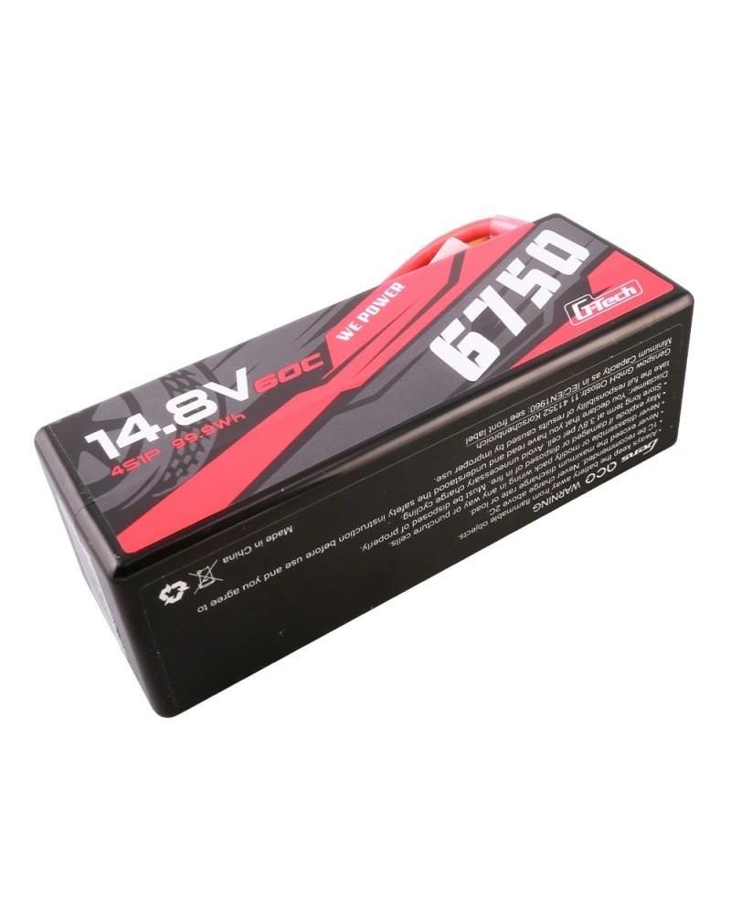 GENS ACE G-TECH 6750 mAh 14.8V 60C 4S1P HC WITH XT90-GEA67504S60XGT