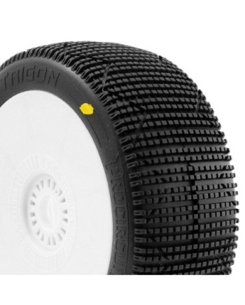 TRIGON v3 BUGGY C2 (SOFT) EN LLANTA BLANCA (2pcs.)