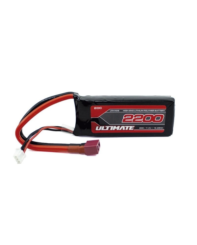 BATERÍA ULTIMATE LiPo SOFT CASE MINI 7.4v. 2200mAh 20C T-DEAN