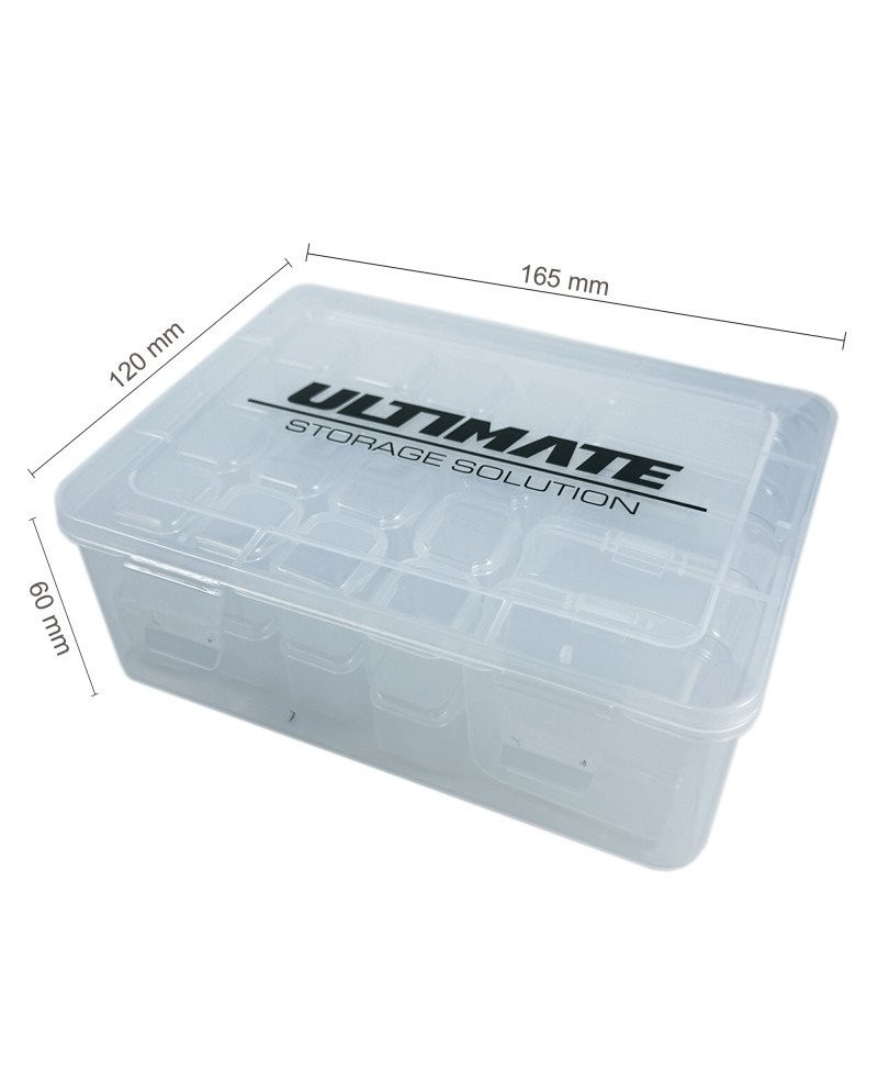 CAJA PLASTICO ULTIMATE CON 5 CAJAS INTERIORES MEDIANAS + 32 PEQUEÑAS