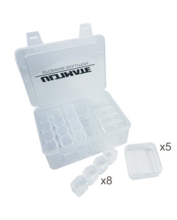 CAJA PLASTICO ULTIMATE CON 5 CAJAS INTERIORES MEDIANAS + 32 PEQUEÑAS