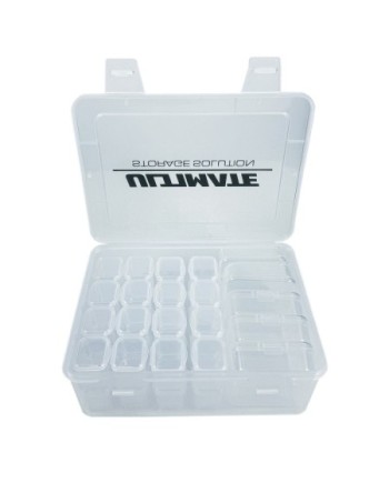 CAJA PLASTICO ULTIMATE CON 5 CAJAS INTERIORES MEDIANAS + 32 PEQUEÑAS