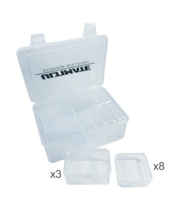 CAJA PLASTICO ULTIMATE CON 3 CAJAS INTERIORES GRANDES + 8 MEDIANAS