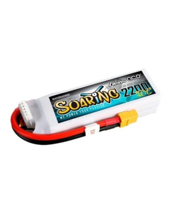 GENS ACE SOARING 2200 mAh 14.8V 30C 4S1P WITH XT60-GEA22004S30X6