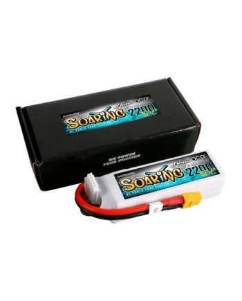 GENS ACE SOARING 2200 mAh 14.8V 30C 4S1P WITH XT60-GEA22004S30X6