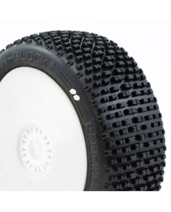H-BLOCK v2 BUGGY S1 (SUPER SOFT) EN LLANTA BLANCA (2pcs.)