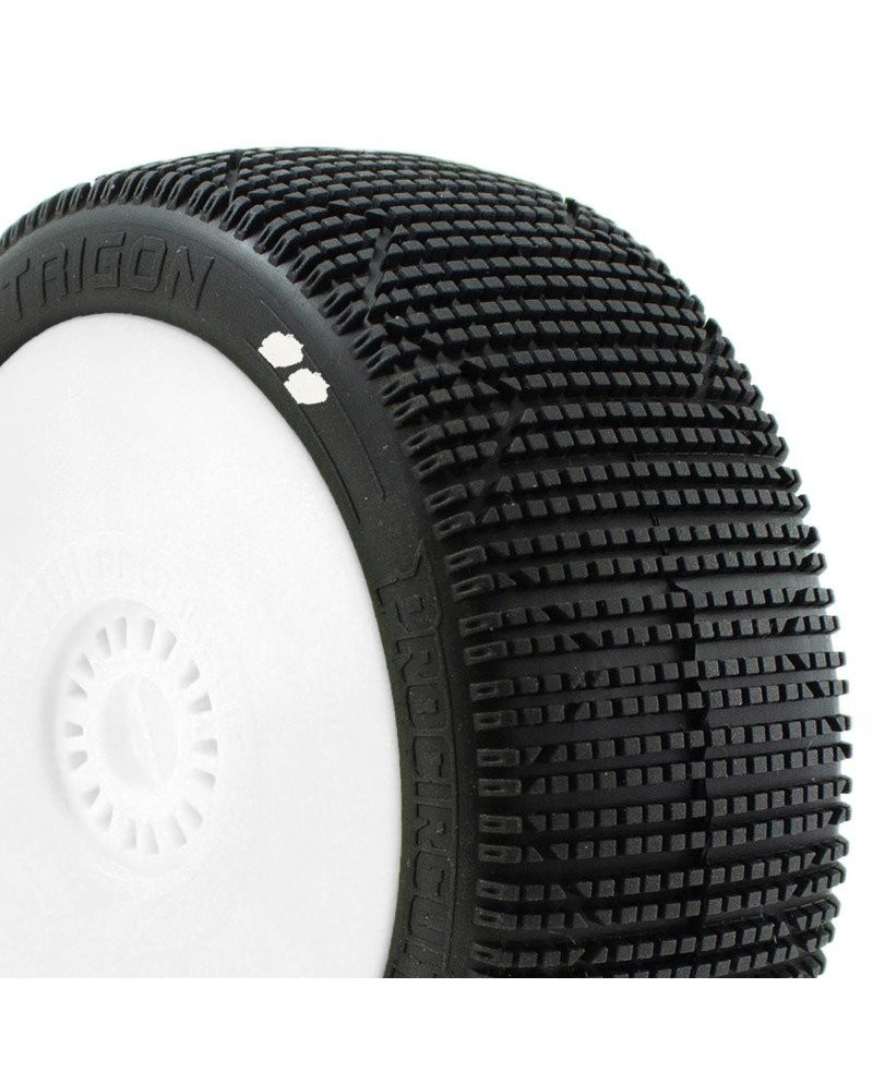 TRIGON v3 BUGGY S1 (SUPER SOFT) EN LLANTA BLANCA (2pcs.)