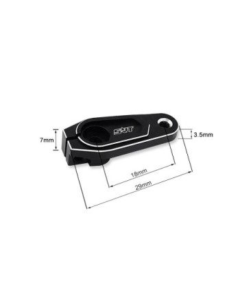 TR-X5S - SERVO HORN ALUMINIO 25T OFFSET 7mm LARGO 18mm