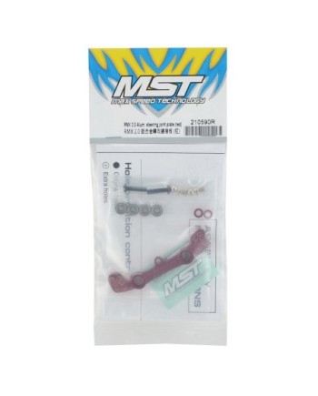 PLACA ACKERMAN ALUMINIO RMX2.5 ROJO MST