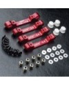 SET PLACAS CONVERGENCIA ALUMINIO RMX2.5 ROJO MST