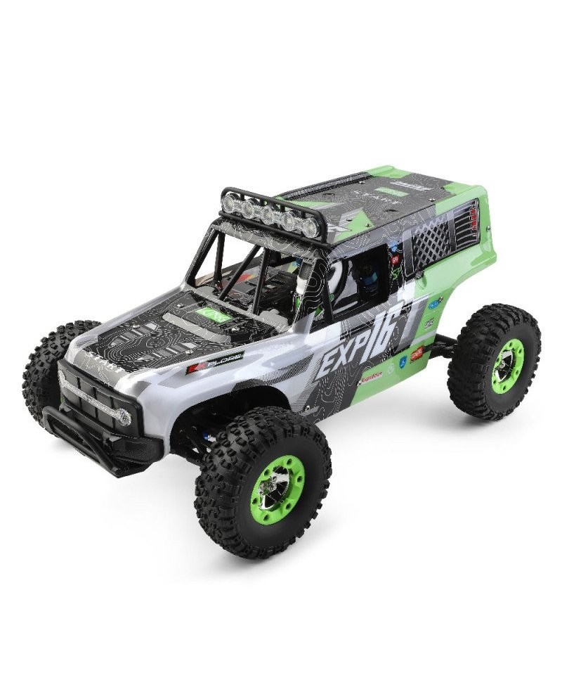 COCHE ELECTRICO RTR 1/12 ROCK CRAWLER 4WD 2.4 GHZ VERDE-  WLTOYS 124006