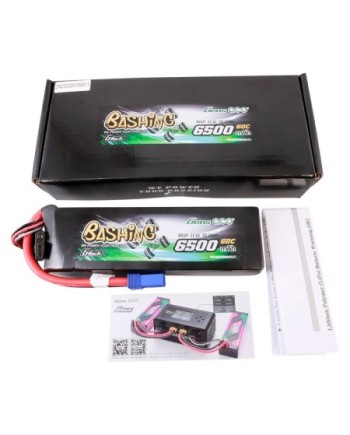 GENS ACE G-TECH 6500 mAh 11.1V 60C 3S1P WITH EC5 BASHING SERIES-GEA653S60E5GT
