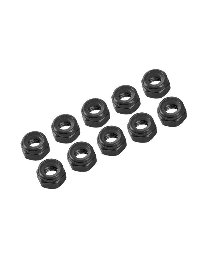AUTOBLOCANTE ALU. M4 NEGRO (10u.)