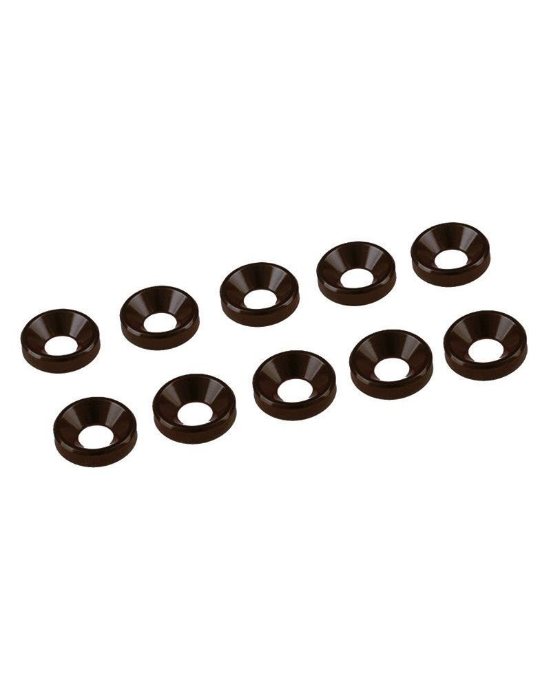 ARANDELA ALU. CONICA M4 NEGRA (10u.)
