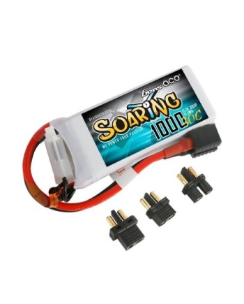 GENS ACE SOARING 1000 mAh 11,1V 30C 3S1P WITH EC3-GEA10003S30T3