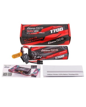 GENS ACE G-TECH 1100 mAh 11.1V 60C 3S1P GRP-76 WITH XT60-GEA113S60X6GT
