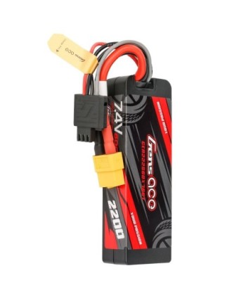 GENS ACE G-TECH 2200 mAh 7.4V 60C 2S1P GRP-76 WITH XT60-GEA222S60X76GT