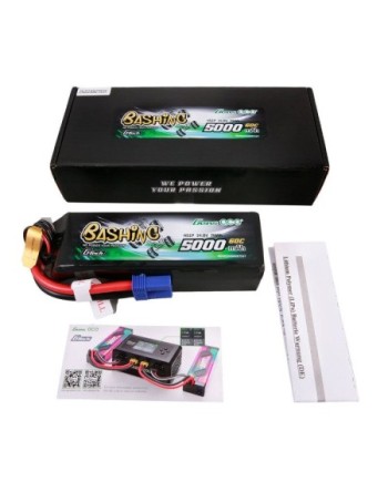 GENS ACE G-TECH 5000 mAh 14.8V 60C 4S1P WITH EC5 BASHING SERIES-GEA504S60E5GT