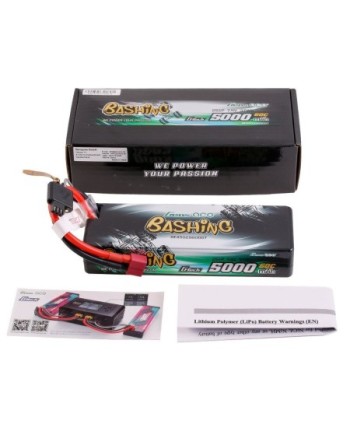 GENS ACE G-TECH 5000 mAh 7.4V 60C 2S1P WITH T-DEAN BASHING SERIES - GEA502S60DGT