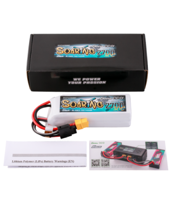 GENS ACE G-TECH SOARING 2700 mAh 14.8V 30C 4S1P WITH XT60-GEA274S30X6GT