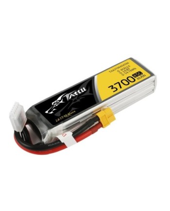TATTU 3700 mAh 14.8V 45C 4S1P WITH XT60-TAA37004S45X6