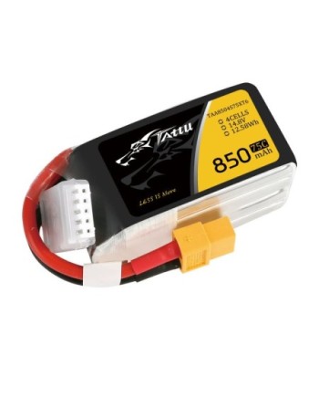 TATTU 850 mAh 14.8V 75C 4S1P WITH XT60-TAA48504S75XT6