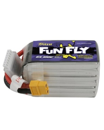 TATTU FUNFLY SERIES 1550 mha 22.2V 100C 6S1P WITH XT60 - TAA15503S10X6