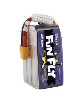 TATTU FUNFLY SERIES 1550 mha 22.2V 100C 6S1P WITH XT60 - TAA15503S10X6
