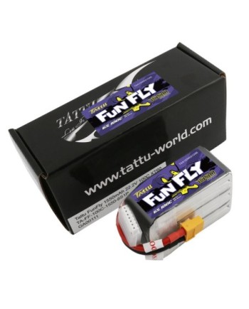 TATTU FUNFLY SERIES 1550 mha 22.2V 100C 6S1P WITH XT60 - TAA15503S10X6