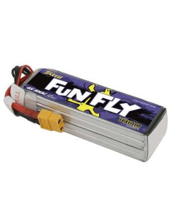 TATTU FUNFLY SERIES 1800 mha 14.8V 100C 4S1P WITH XT60 - TAA18004S10X6