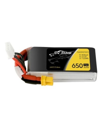 TATTU FUNFLY SERIES 650 mha 11.1V 75C 3S1P WITH XT30 - TAA6503S75XT3