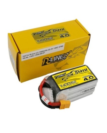 TATTU R-LINE SERIES 1400 mha 22.2V 130C 6S1P WITH XT60 - TAA14006S13X6