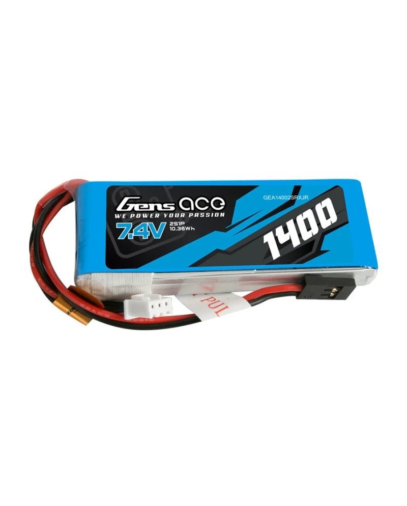 GENS ACE 1400 mha 7.4V 2S1P WITH JR -TRANSMITER - GEA14002SRXJR
