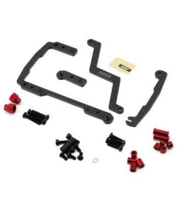 SOPORTE BATERIA SHORTY CARBONO ROJO RMX